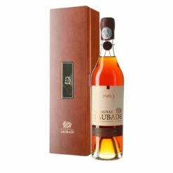 Château De Laubade 1963 0,5 L Caja De Madera